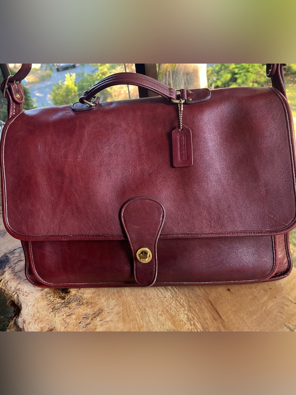 Vintage Coach Metropolitan Brief - pre-94 - United States- Bordeaux - Style 5180 - Picture 16 of 16